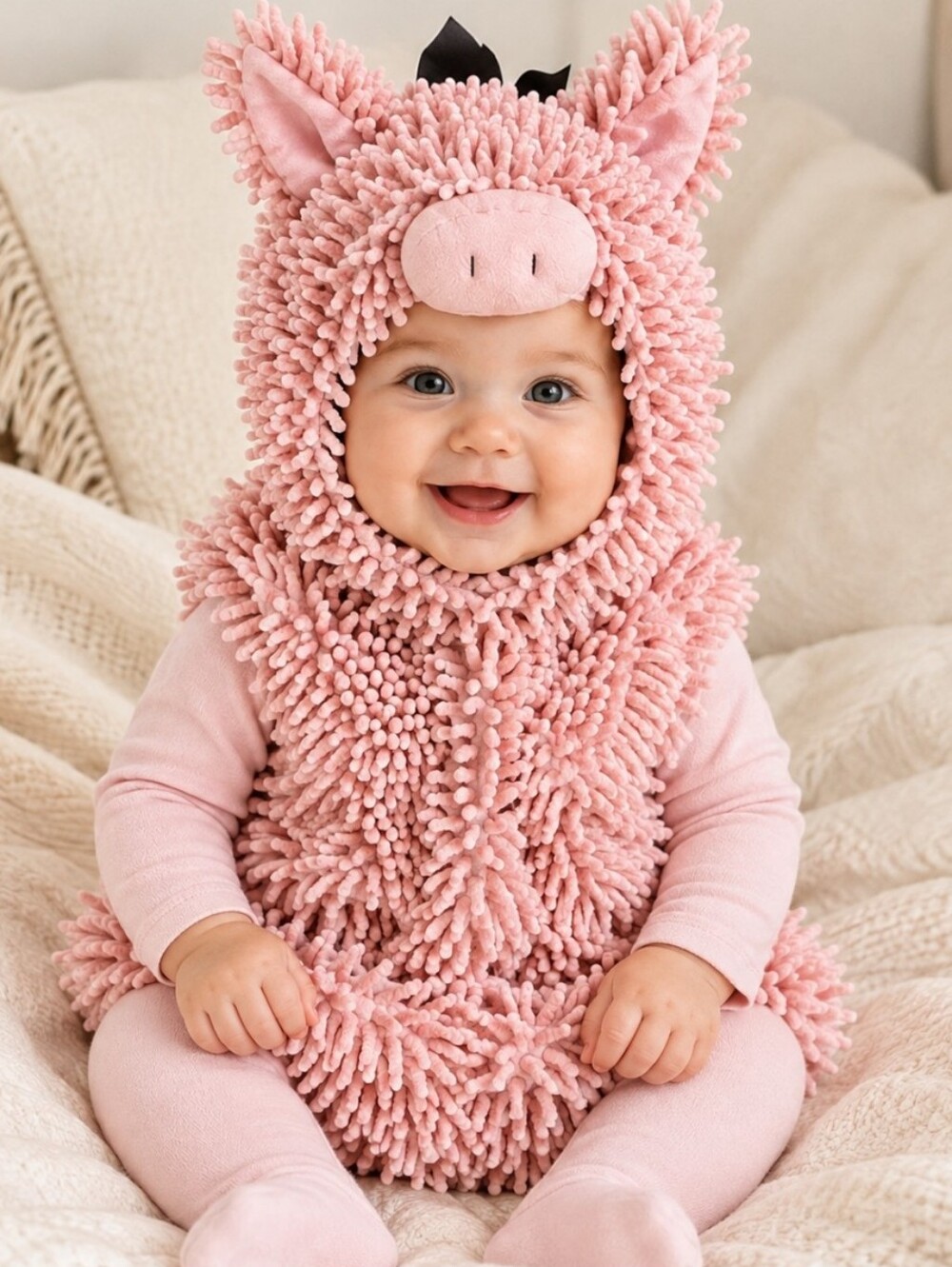 Baby Pink Piglet Plush Infant Halloween Costume